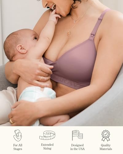 Kindred Bravely Signature Sublime Seamless Contour Maternity & Nursing Bra - color: Twilight, size: Large
