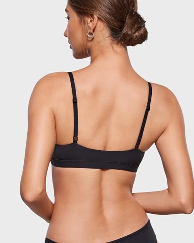 INLYRIC Women's Scoop Bralette No Padding - color: Black, size: Small