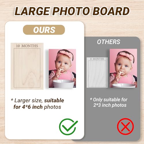 Bosctanuc Large My First Year Pink Bow Picture Frame for 33 x 22 Inch - style: Pink Bow