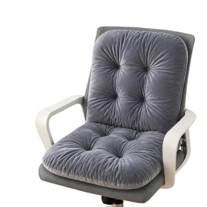 Office Chair Cushion Desk Seat Pad with Back Support for Dorm Chairs - color: Light Gray