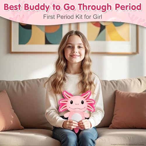 SuzziPad Axolotl Microwavable Heating Pad Plush, 6.8" X 10.6" - style: Axolotl