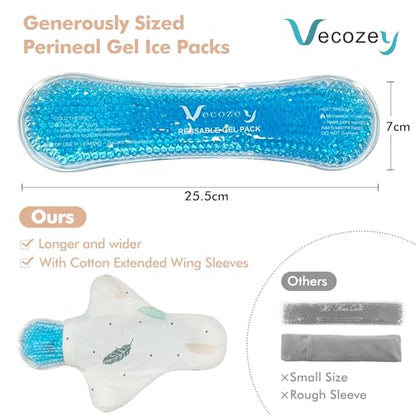 2-Pack Perineal Ice Packs for Postpartum Care, Gel Ice Wraps