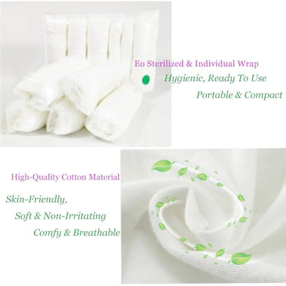 STARLY Women's Disposable Pure Cotton Underwear Travel Panties - color: White, size: X-Small