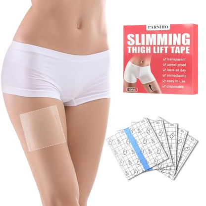 Thigh Lift Body Tape for Loose Skin 10 Count Clear Adhesive Patches