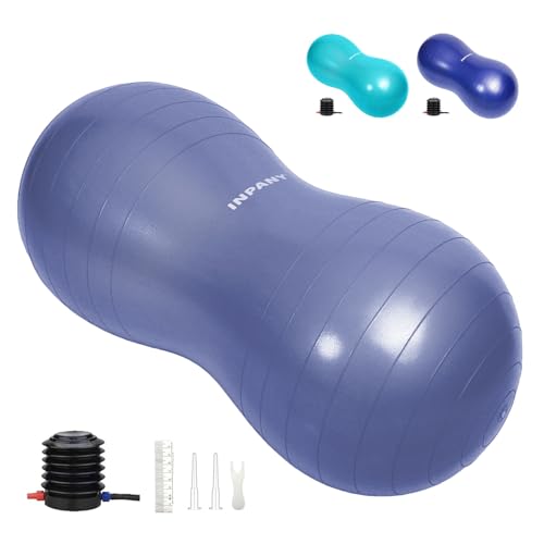 INPANY Peanut Exercise Ball for Labor, Physical Therapy & Fitness - color: Blue
