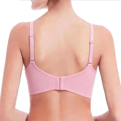 3 Pack Seamless Nursing Bras, Adjustable Breastfeeding Soft Maternity Bra, Women Comfort Pregnancy Sleep Bralette. - color: Black-pink-grey, size: Large
