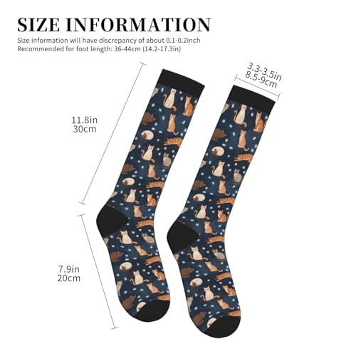 Compression Sock Graduated Knee High Sock for Women Men - color: 17