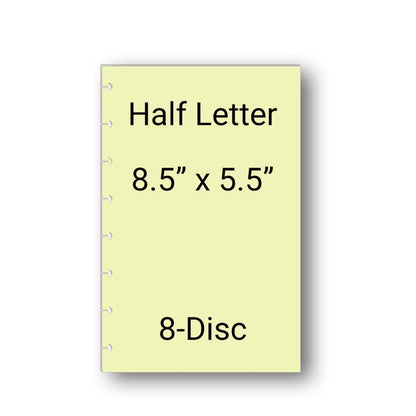 Password Tracker for Half Letter Size Discbound Planners, Fits with Circa Junior, Arc by Staples, TUL Junior, HALF Letter Size (5.5'' x 8.5’'), (Planner sold separately)