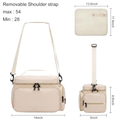 GDNasist Breast Pump Bag Compatible with Spectra S1 and S2, Pumping Bag - color: Beige