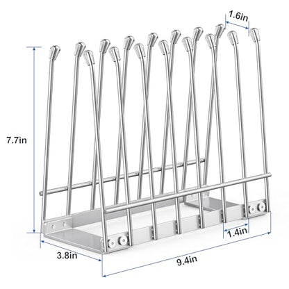 Bag Drying Rack Organizer, Metal Stand for Reusable Ziplock & Silicone Storage Bags, Rustproof Kitchen Dryer，Silver - color: Silver