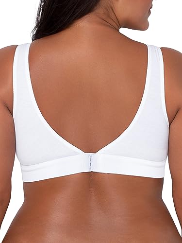 Fruit of The Loom Women's 2-Pack Full Coverage Wireless Cotton Bra - Soft & Everyday Comfort - color: Blushing Rose/White, size: XX-Large