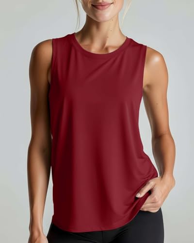 5 Pack Women's Dry Fit Tank Tops Muscle Sleeveless Workout Athletic Gym - color: Set 6, size: X-Small