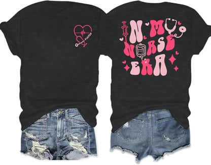 Nurse Shirt Nurse Life Tshirt School Nurse Shirt - color: Black, size: Medium