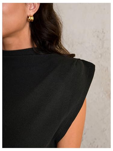 OYOANGLE Women's Maternity Cap Sleeve Pregnancy Bodycon Midi Dresses - color: Black, size: Small