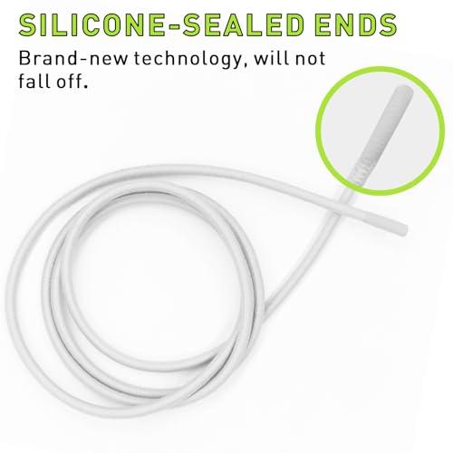 Elastic Shoe Laces for On Cloud 5, 6 Replacement Strings - color: White, size: 28in (70cm)