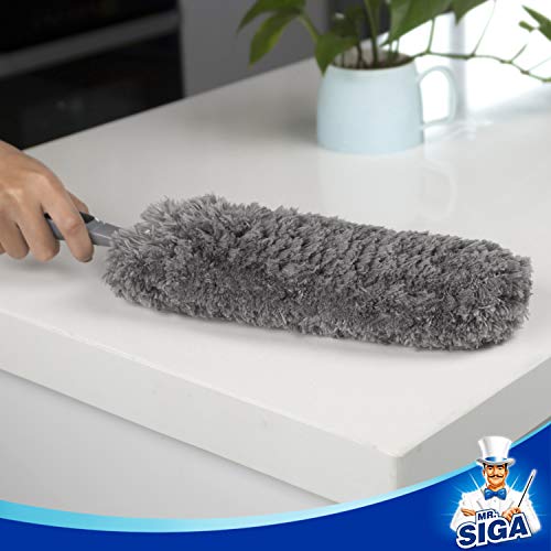 MR.SIGA Lint Free Microfiber Duster, Washable Duster for Household Cleaning