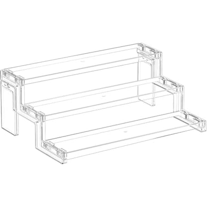 Lifewit 12″ Spice Rack, Perfume Cologne Stand, Tool-Free Assembly, 1 Pcs - color: Clear, size: 12″3-Tier,1 pc