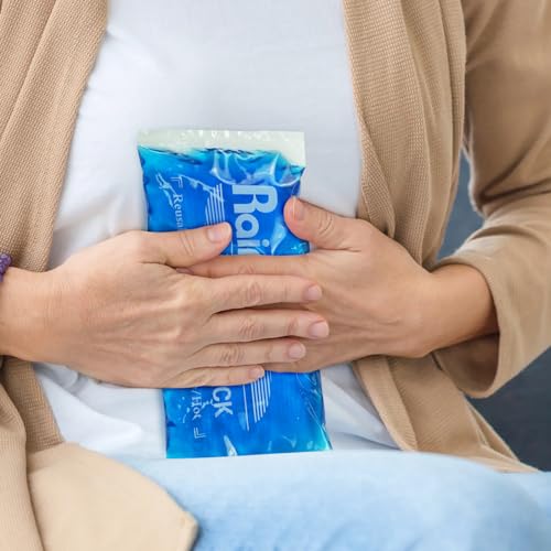 2 Pack Reusable Gel Ice Packs, Flexible Hot Cold Packs for Injuries - style: 4.3" x 9.8" 2 packs