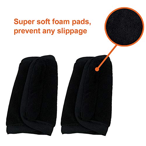 COOLBEBE Car Seat Straps Shoulder Pads for Baby Kids - color: Black, size: Small