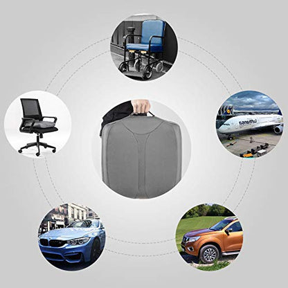 Car Memory Foam Heightening Seat Cushion for Short People Driving. - color: Gray