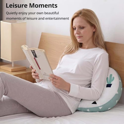 Adjustable Cotton Pregnancy Wedge Body Pillow, Maternity Pillow for Moms