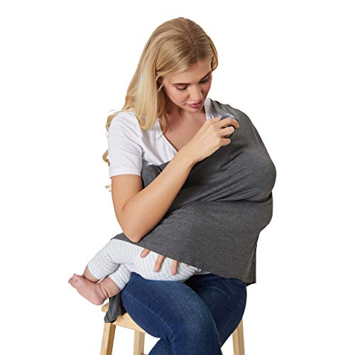 NeoTech Care Baby Nursing Cover Breastfeeding Scarf | Soft Fabric (Blue) - color: Blue