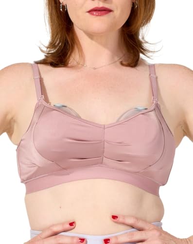 Bodily Do Anything Nursing Bra for Breastfeeding & Hands-Free Pumping - color: Dusk, size: Small