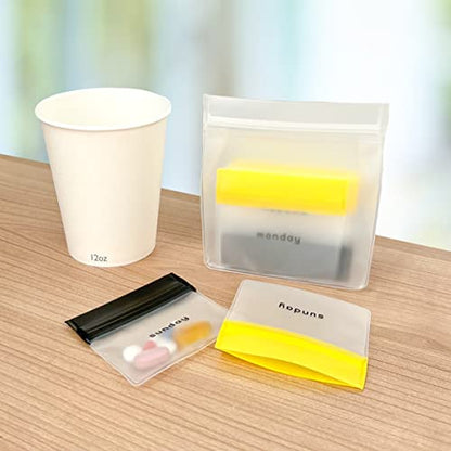 Ezy Dose Reusable 7-Day Travel Pill Pouch Set, Multi-Color - size: 14 Count (7-Day AM/PM Set)