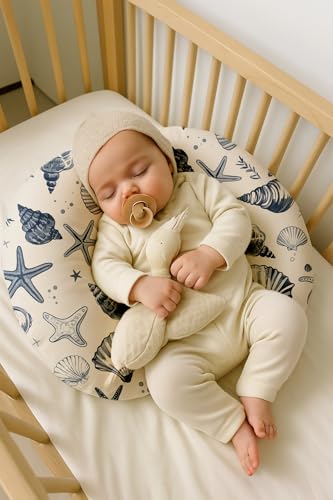 Nursing Pillow Covers 2 Pack, Stretchy Breastfeeding Pillow Covers for Baby - color: Deep Blue