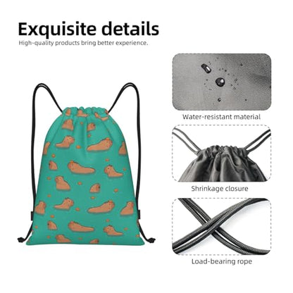 Gianlaima Drawstring Backpack Gym draw string bag For Men Women - color: Black42