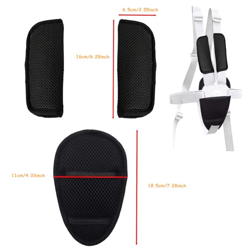 3 Pack Universal Car Seatbelt Crotch Cushion,Car Seat Belt Kit,Soft Seat Belt Strap Covers - size: 3 Pcs