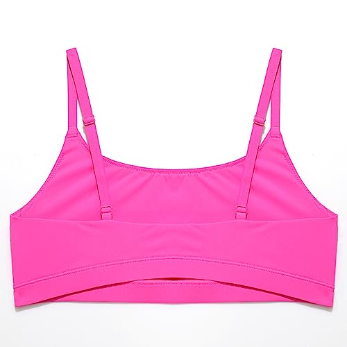 INLYRIC Women's Unlined Wireless Sports Bralette - color: Bright Pink, size: XX-Large