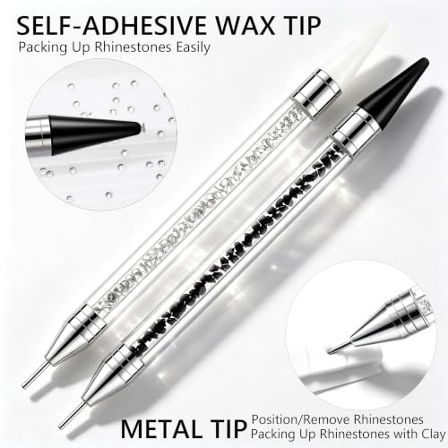 Bedazzling Tools Pen Kit Diamond Painting Wax Pencil Rhinestone Picker Tool - color: Black