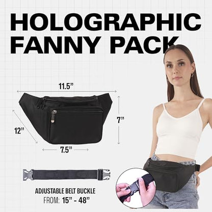 SoJourner Waterproof Fanny Pack, Black - color: Black - Solid