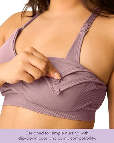 Kindred Bravely Essentials Sports Pumping & Nursing Bra, Hands Free, 2 Pack - color: Black & Twilight, size: Medium