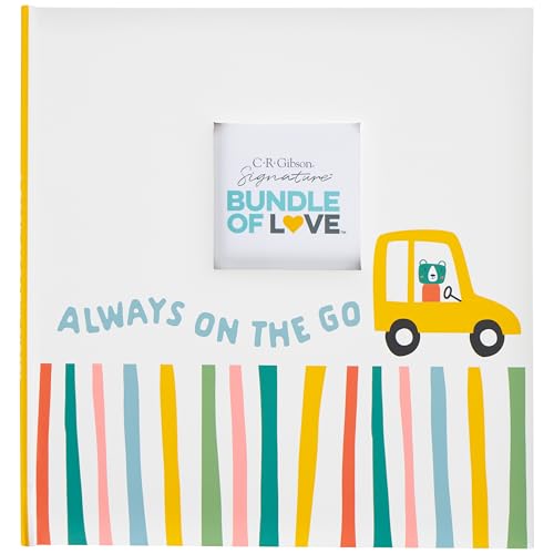 C.R. Gibson Baby Keepsake Memory Book, 9.5" x 10", Always on the Go - style: Always on the Go