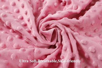 Dot Nursing Pillow Cover Set 2 Pack Compatible with Boppy Pillow - color: Pink & Love