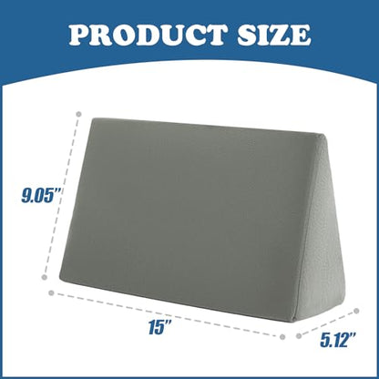 Small Wedge Pillow, Wedge Pillow for Bed Sores, Positioning Pillow - color: 1 Unit, Grey