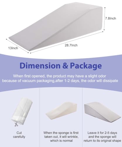 Leg Elevation Pillows for After Surgery with Cooling Cover - color: Grey