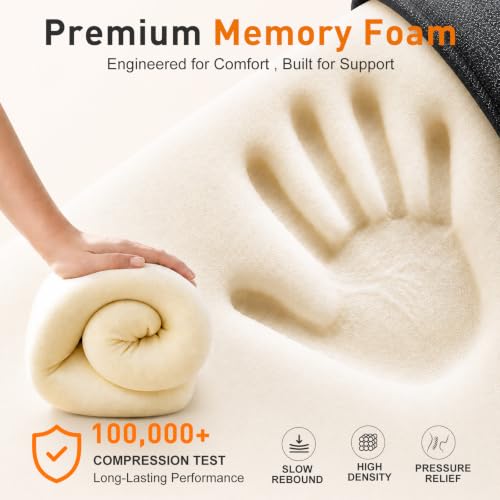 Premium Travel Pillow for Airplanes, Ergonomic Neck Pillow for Long Flights - color: Black