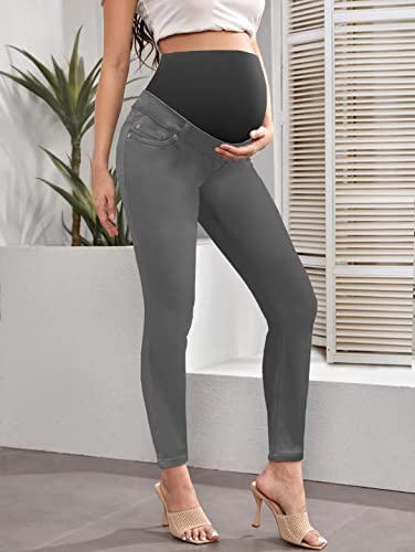 Hybrid & Company Women's Maternity Stretch Jeans - color: Pm2835sk-chr, size: Small