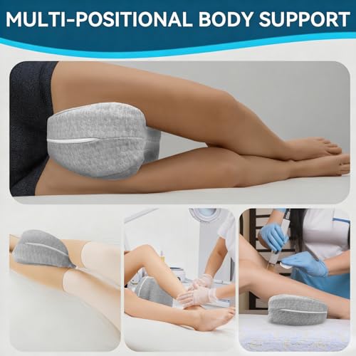 Knee Pillow for Side Sleepers Hip Pain, Leg Pillow for Side Sleeping - size: Gray 1 Pack