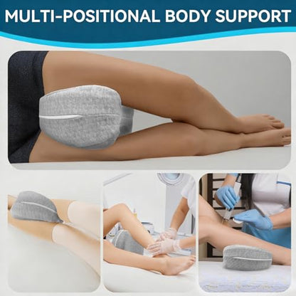 Knee Pillow for Side Sleepers Hip Pain, Leg Pillow for Side Sleeping - size: Gray 1 Pack
