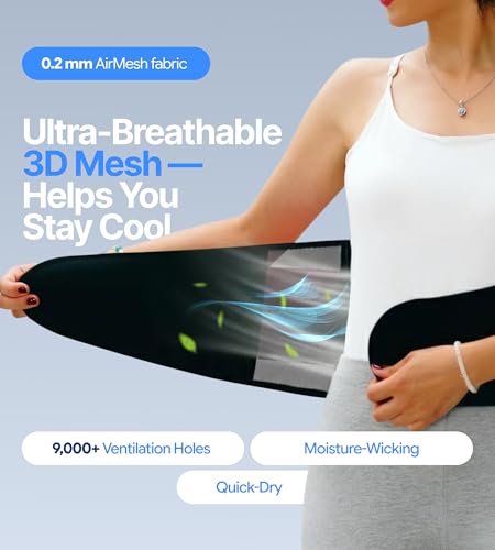 Ultra Thin Adjustable Back Brace for Men & Women, XL - color: Black, size: X-Large