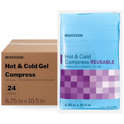 McKesson Cold and Hot Compress Reusable Gel Ice Hot Packs, 6.75 x 10.5 in - size: Large (6.75" x 10.5")
