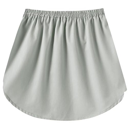 Girstunm Adjustable Shirts Extender Underskirt - color: Grey, size: Medium