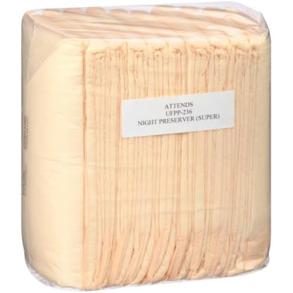 Attends Overnight Disposable Underpads, 23"x36" 150ct Case - size: 5 Count (Pack of 10), style: 23" x 36"