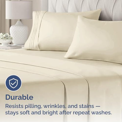 King Standard Pillow Cases Set of 2 - Ultra Soft Pillowcase Covers - Wheat - color: 11 - Wheat, size: King Standard