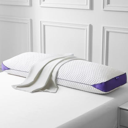 HOMELAB Adjustable Memory Foam Body Pillow with Silk-Like Pillowcase, 20x52 - size: Body Pillow + White Pillowcase