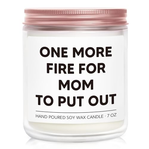 Gift for Mom, Funny Birthday Gift for Moms from Daughter, Son, Mom Candle, Moms Birthday Gifts, Christmas Presents for Mommy, Mother - Lavender & Woods Scented Candle 7oz - color: Mom